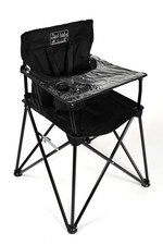 ciao baby Portable High Chair for Travel, Fold Up High Chair with Tray Black