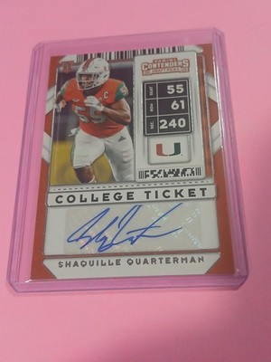 2020 Panini Contenders Draft Picks - College Ticket Autographs Shaquille...