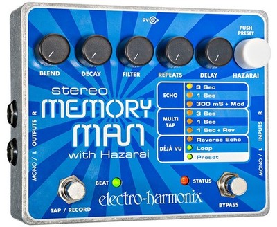 EHX Electro-Harmonix Stereo Memory Man Digital Delay & Looper Effects Pedal