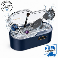 Ultrasonic Jewelry Cleaner Machine-45kHz, 4 Timer Settings, 450ml Tank