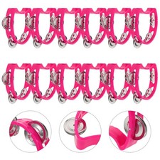 12 Pcs Shakers Musical Instruments Handbell Bells Kids Handheld Tambourine