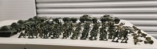 LOT of 150 Marx Green Vintage Army Men Tanks Vehicles Artillery Soldier Figures