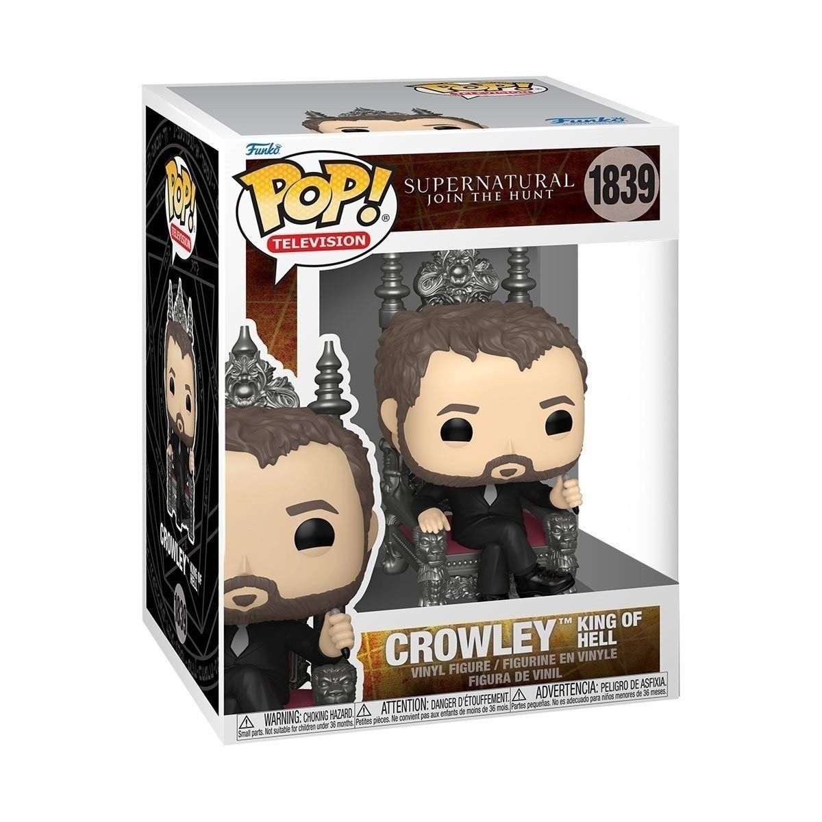 POP!funko SUPERNATURAL フィギュアセット Funko Pop! Supernatural Crowley King of Hell Throne Vinyl Figure