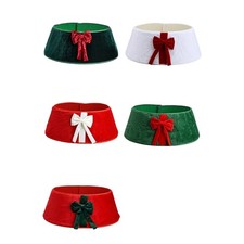 Christmas Display Tree Skirt With Front Accent and Split-Back Form