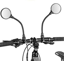 Bike Mirror, Adjustable Handlebar Rear View Mirrors For Mountain Road Bike Bi...
