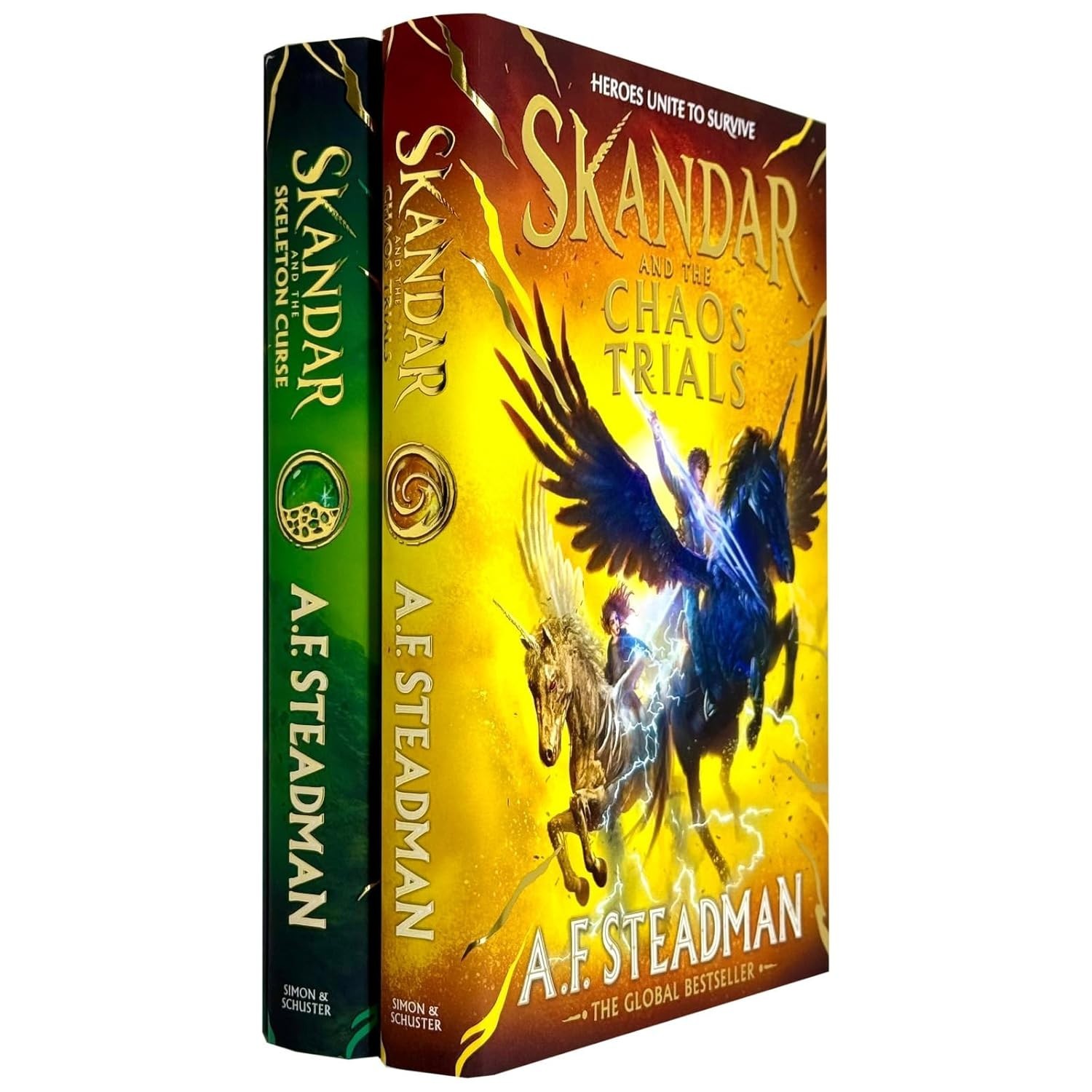 Skandar Series 2 Books Collection Set By A.F. Steadman Skandar and the Chaos