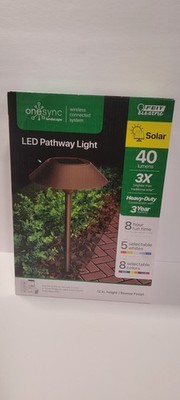 Feit Electric OneSync Solar Powered LED Pathway Light Bronze 40W PATH/SYNC/SOLBZ