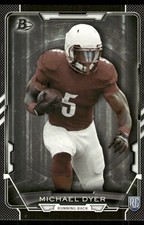 2015 Bowman Michael Dyer Rookie Black #30 Oakland Raiders