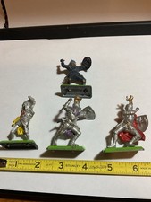 Four Vintage 1971 Britain’s LTD Deetail Knight Figurines