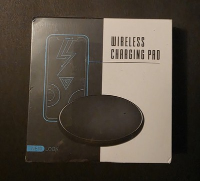 New BSI Wireless Charging Pad w/ Micro USB Cable & Manual - Black 00030058