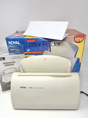 **TESTED** Royal APF300 Automatic 3-Sheet Letter Folder 1500 Sheets/Hour Paper