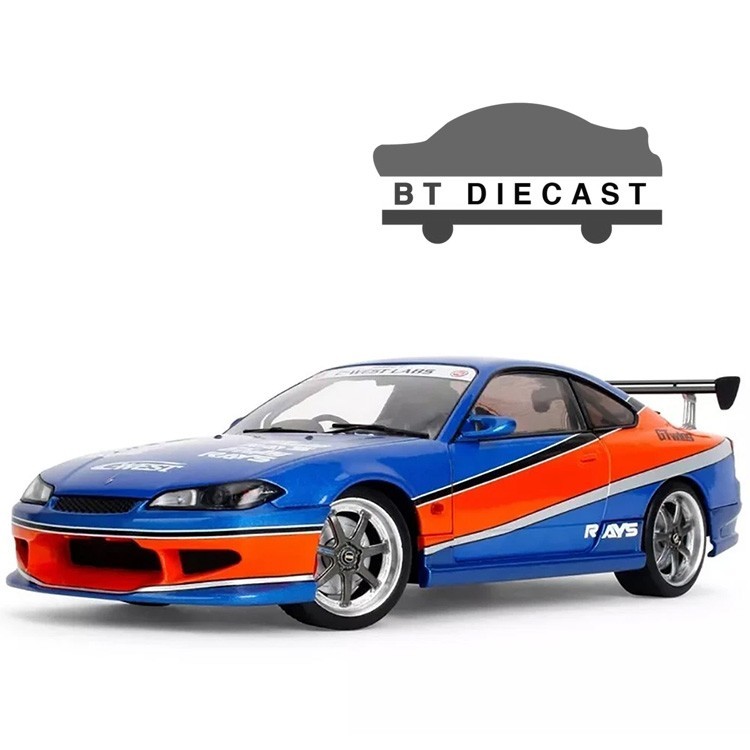 JADA FAST & FURIOUS 25 YEARS 2002 NISSAN SILVIA S15 1/18 DIECAST BLUE 37772