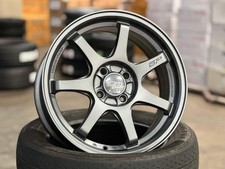 New 16x7 Et38 Mugen Design Gp Rim 4 Wheel Matt Gunmetal 4x100