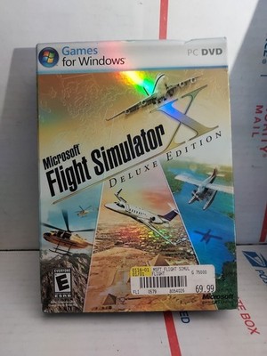 Microsoft Flight Simulator X Deluxe Edition PC DVD With Booklet Used - #174e