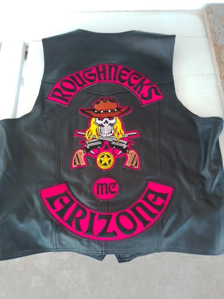 Подлинный винтажный байкерский жилет Outlaw, коллекционный, только не надевается - Изображение 3 из 3