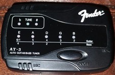Fender AT-3 Auto Tuner for Electric Guitar Bass w/ Built-in Mic Tested