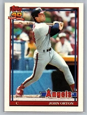 1991 Topps #176 John Orton California Angels MLB Baseball Card
