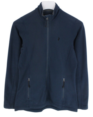 PEAK PERFORMANCE I Wfleece J Sweatshirt Damen M Reißverschluss Hoher Kragen Blau