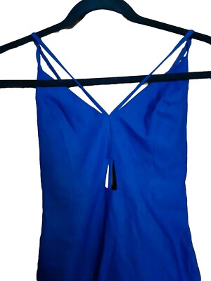 Charlotte Russe Fitted Dress Womans Size S Royal Blue