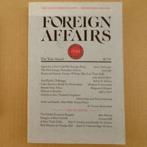 Foreign Affairs 1993 The Year Ahead, Somalia Russia Iran Latin America - Picture 1 of 6