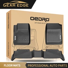Floor Mats For 2015-2022  GMC Canyon/Chevy Colorado CrewCab TPE 3D Molded Liners