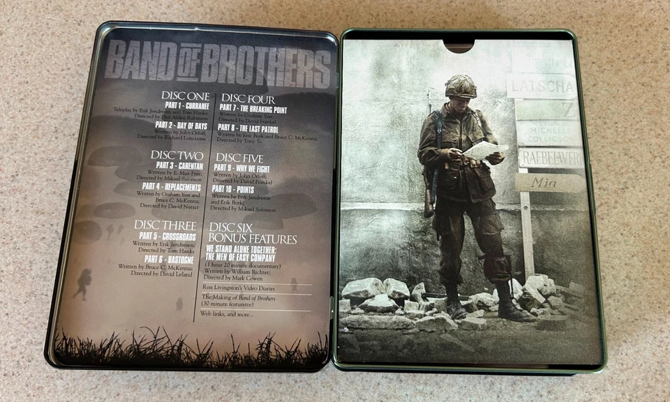 BAND OF BROTHERS Metal Box Set DVD -- Tom Hanks -- Steven Spielberg - Image 3 of 3