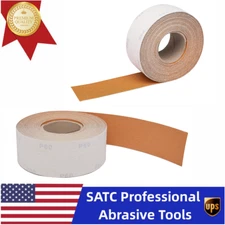 2-3/4” x 20Yard Ceramic Grain Sanding Paper Hook&Loop Orange Sandpaper Roll P120
