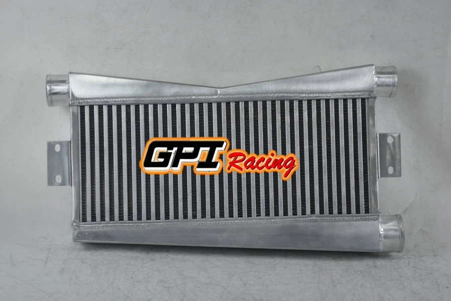 Intercooler Universal Twin Turbo 24"x9"x3.5" barra y placa personalizada (2 in/1 out) SL Foto 2 de 4