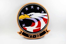 VT-22 Golden Eagles Plaques,14", Mahogany