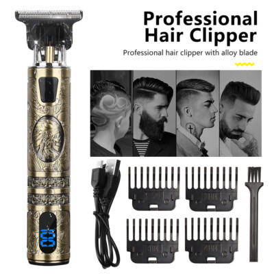 Elektrischer Herren Kabellos Haarschneidemaschine Bart Trimmer Rasierer Clipper