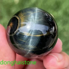 29mm+ 1pc Natural Blue Tiger’s Eye Jasper sphere quartz crystal Ball Random 1pc