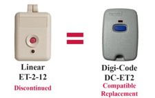 Linear Alert ET-2-12 SNT00055A Compatible Key...