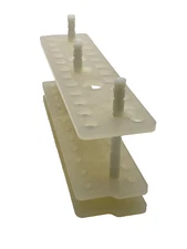 24-Place Clear Milky Vacuum Extraction Manifold Tube Rack Tube Size up to 12mm