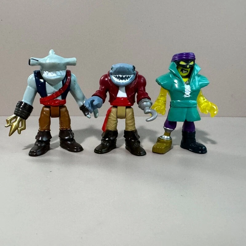 Figura 8 piezas Fisher Price Imaginext Pirate Adventures Tiburón Capitán Gancho Deckmate Foto 4 de 4