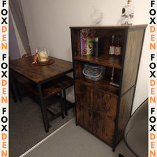 Rustic Kitchen Cabinet Pantry Storage Cupboard Larder Door Vintage Buffet Unit