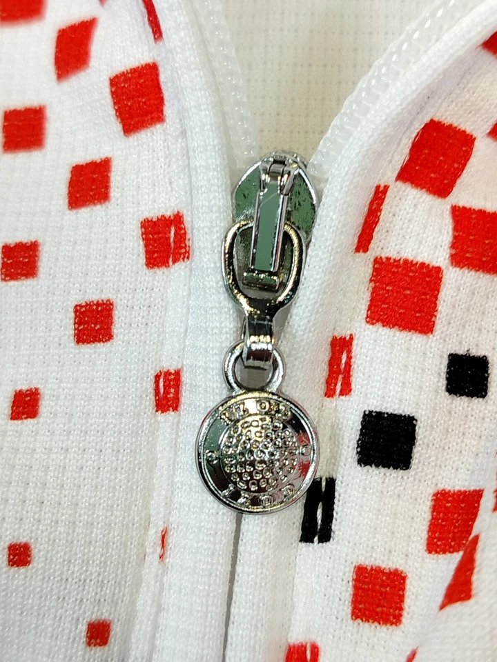 Top Izod Para Mujer SP Blanco Genial FX Realizar Golf Geométrico Atletismo Foto 4 de 4