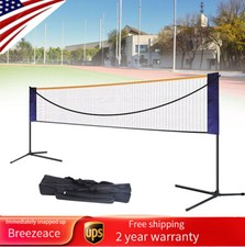 Badminton Net Set 20ft Portable Tennis Net Pickleball and Volleyball Net Pole