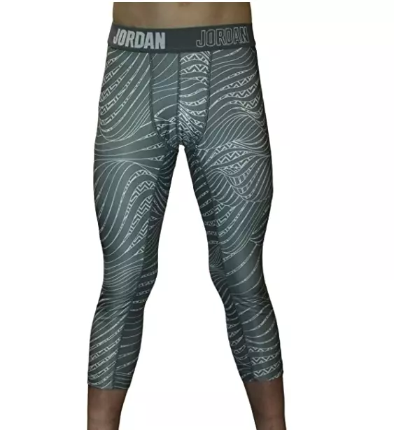 NWT Nike Jordan Youth Boy's Compression Tights Gray 953236 Size