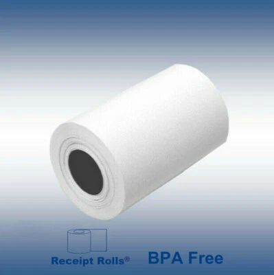 RECEIPT ROLLS 2 1/4" x 50' BPA Free Thermal Paper Rolls for VeriFone & Ingenico - 50 Rolls