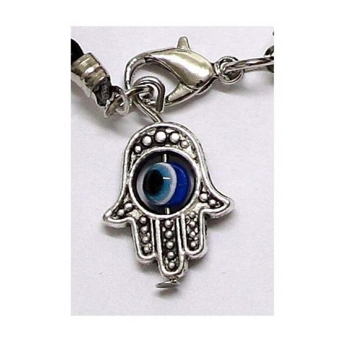 Abgeteilte Menge 2 HAMSA HÄNDE gegen den BÖSEN BLICK SCHWARZE Kordel-Armband - Bild 5 von 8
