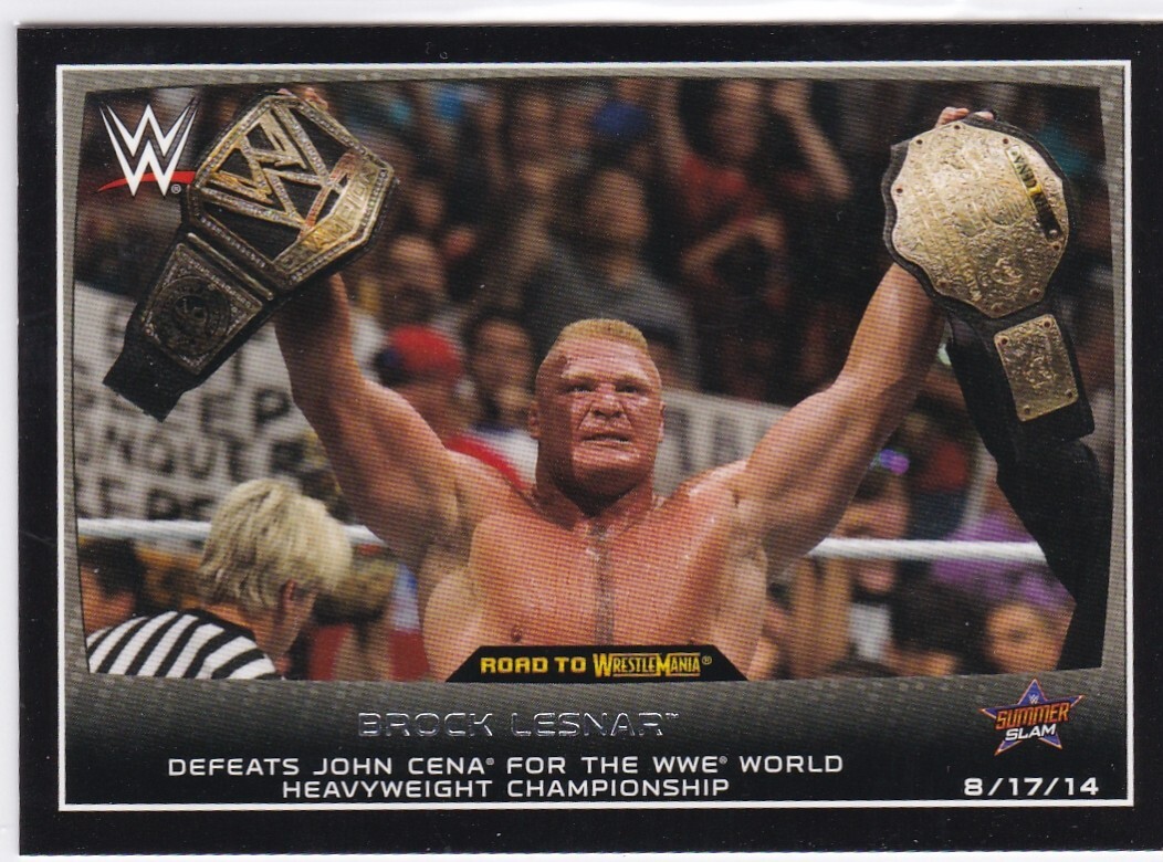 2015 Topps WWE Road to Wrestlemania #44 Brock Lesnar | eBay