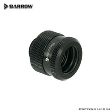 Barrow G1/4" to 14mm Hard Tubing Compression Fitting 14mm OD Rigid TUBE Black