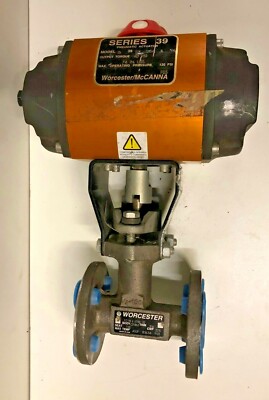 Worcester Series 39 Pneumatic Actuator 1539SX120A4R6 w/ 1/2'' Flange Ball Valve