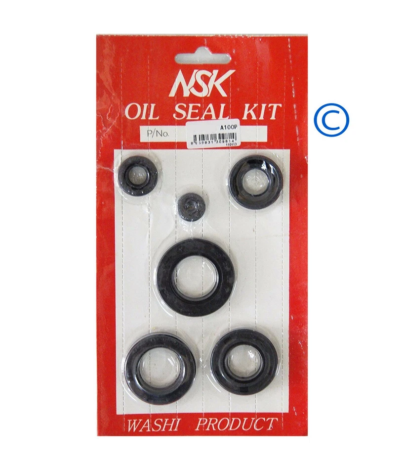 Kit de vedação de óleo novo 6 peças para motocicleta Suzuki A100 AS100 AC100 - Imagem 3 de 3