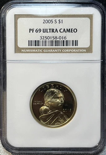 2005 S Sacagawea Native American $1 Dollar NGC Certified PF 69 Ultra Cameo Coin