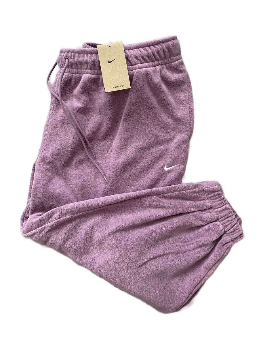 Nike Plus Size Therma-Fit Loose Fleece Training Jogger Sweatpants Violet 2X