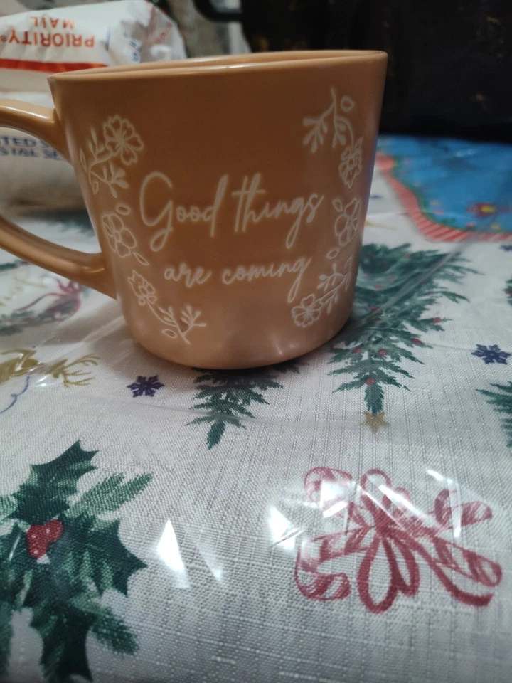 ГЛОБАЛЬНЫЙ ДИЗАЙН СОЕДИНЕНИЯ ХОРОШИЕ ВЕЩИ ИДУТ БОЛЬШОЙ КРУЖКА 3 5/8» ВЫСОКИЙ НОВОМ - Изображение 3 из 4