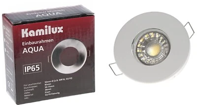 LED Einbaustrahler GU10 Feuchtraum Bad Außen IP65 230V AQUA 3W 5W / 7W dimmbar - Bild 1 von 4