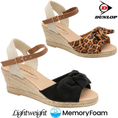 Ladies Memory Foam Wedge Sandals Comfort Walking Beach