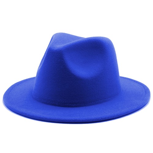Cute Kids Fedora Hat Children Boys Girls Wide Brim Felt - Picture 6 of 27